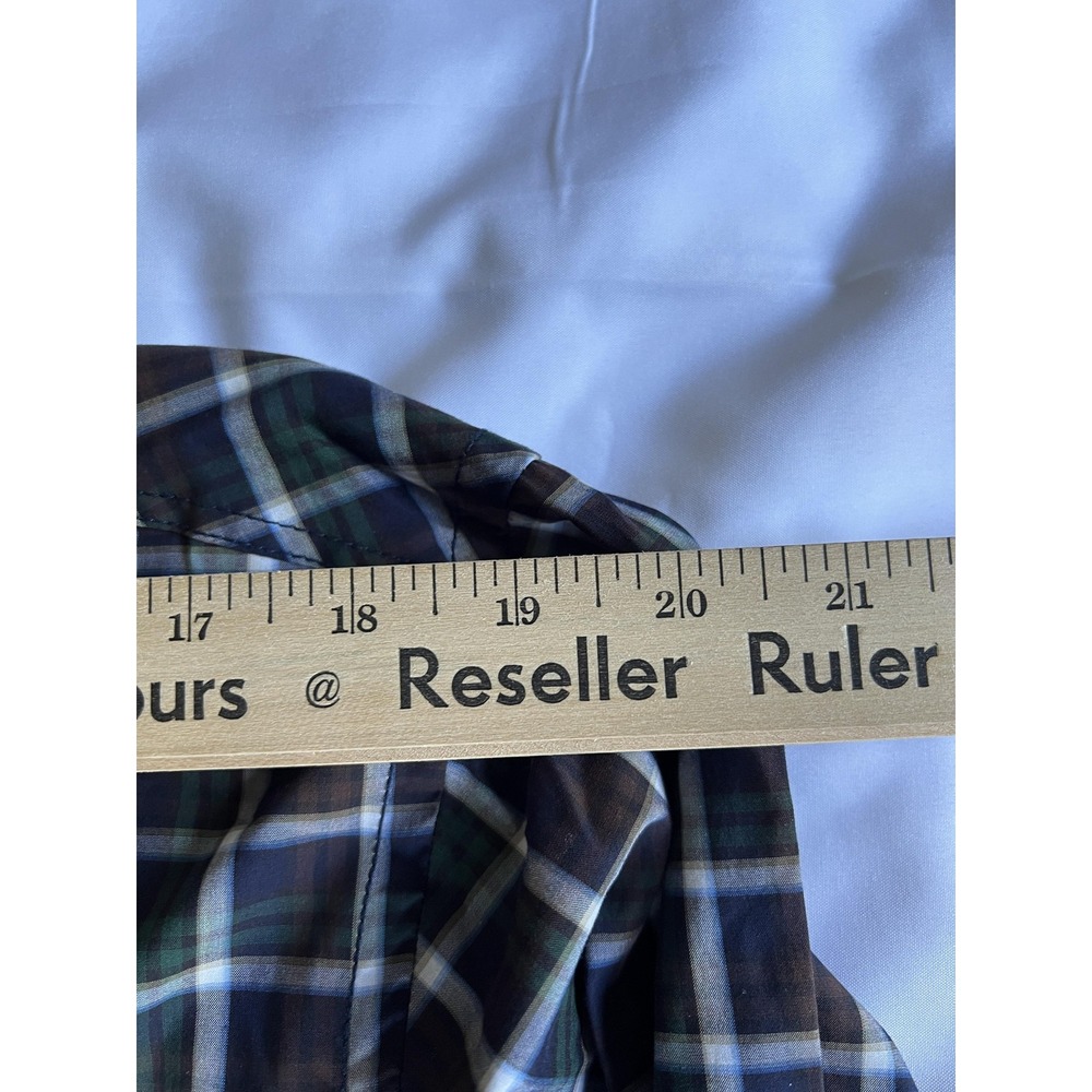 Bugatchi Shirt Mens Large Multi Color Plaid Long Sleeve Button Up Cotton Classic - Picture 9 of 14